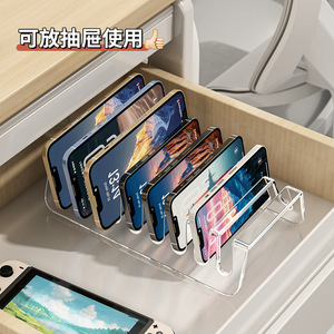 Transparent Multi Device Stand For Phone <b>Tablet</b> Charging Desktop Organizer U Shaped <b>Holder</b> - Product Image 4