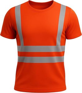 Gamme de vêtements de travail haute visibilité personnalisés de qualité supérieure, gilets de sécurité respirants, chemises de protection avec bandes réfléchissantes - Product Image 4