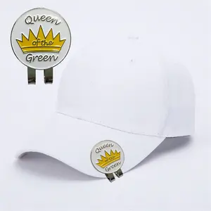 Crown Pattern Golf Ball Marker Magnetic Hat Clip Funny Gift Divot Tool Ball Marker Golf Accessories