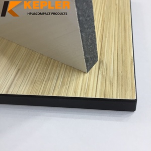 Kepler Personalizar 15mm 25mm Espesor Un lado Blanco brillante Otro lado Mate Grano de madera Fenólico Compacto Laminado <span class=keywords><strong>Tablero</strong></span> <span class=keywords><strong>HPL</strong></span> - Product Image 3