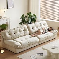 Canapé Nuage Minimaliste 2025 – Canapé Modulable Créatif en Velours et Duvet pour Salon Moderne, Idéal Villa