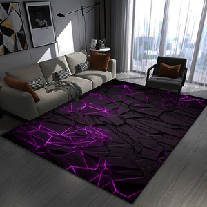 Luxe 3D Visuel Polyester Tapis Moderne Motif Abstrait pour Salon <span class=keywords><strong>Table</strong></span> Basse E-Sports Décor Dirt Tapis Ensembles 10mm - Product Image 3