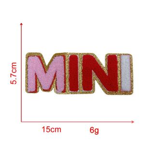 Patch en chenille thermocollant grand format avec bordure argentée pour la décoration de vêtements et sacs - Product Image 4