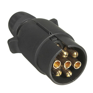 European Style 7 Pin <b>Trailer</b> Plug RV Adapter Taillight Signal Connector Converter - Product Image 5