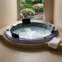 Baignoire de massage d'angle moderne en ABS, hydrothérapie, écologique, pour villa, prix usine, vente chaude