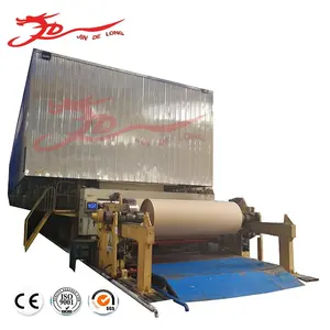 High Quality Corrugated Fluting Kraft Paper Making Machine Jumbo Roll Kraft Paper Recycling Machine Price