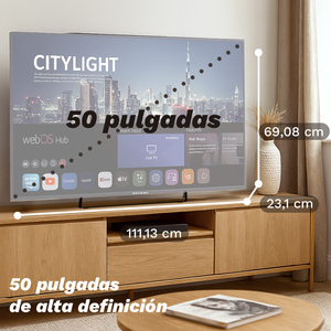 ทีวี QLED 50 นิ้ว 4K Ultra HD WebOS สมาร์ททีวี พร้อมพอร์ต HDMI และ USB - Product Image 3