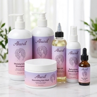 Kit de soins capillaires professionnels Akaril OEM pour cheveux bouclés, masque réparateur hydratant, huile nourrissante, spray rafraîchissant pour la croissance, ensemble pour cheveux bouclés