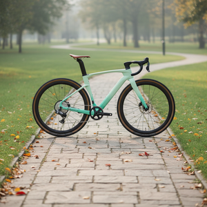 Nouveau Vélo de <span class=keywords><strong>Gravel</strong></span> en Carbone LA 700C*40C V3 2026 avec Pneus, Transmission Électrique Sans Fil, Monovitesse 13 Vitesses, Axe Traversant et Freins à Disque Hydrauliques - Product Image 1