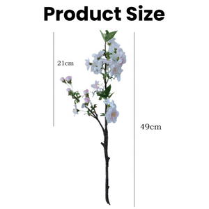 Flor de Cerezo Artificial de Tallo Único en Color Blanco y Rosa, Ideal para Bodas, Hogar, Navidad y Graduaciones - Product Image 2