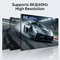 Commutateur HDMI 2.1 Biaze 4 entrées 1 sortie 8K 60Hz 4K 120Hz, commutateur HDMI 4 ports avec télécommande IR, boîtier métallique pour TV, moniteur, PS5, Xbox