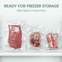 Sacs sous vide souples en BOPP de qualité alimentaire, design gaufré, barrière anti-oxygène hermétique, multicouche, résistants au congélateur, emballage en film plastique