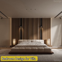 Services de design d'intérieur pour toute la maison Villa de luxe italienne de style 3D Max Rendering Home Decor avec des matériaux de construction