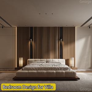 Servicios de diseño de interiores para toda la casa Villa de estilo italiano de lujo 3D Max Rendering Decoración para el hogar con materiales de construcción - Product Image 5