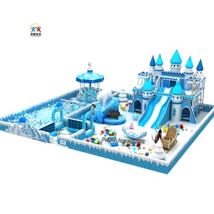 Aire de <span class=keywords><strong>jeux</strong></span> intérieure sur le thème du snowboard, équipement de terrain de <span class=keywords><strong>jeux</strong></span> souple personnalisé pour enfants avec piscine à balles et manège - Product Image 1