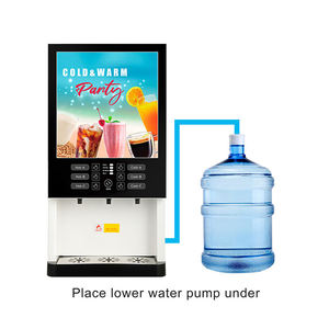 Smart Portable <b>Fully</b> <b>Automatic</b> 2500W Commercial Instant <b>Coffee</b> Tea Vending <b>Machine</b> 3 Powder Tanks Eco-Friendly Commercial Grade - Product Image 2