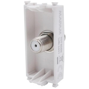 Conector Hembra para TV Satelital Blanco, Compatible con Receptor Satelital Vimar Ark - Product Image 2