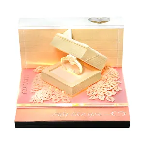 Hot sale Valentine's Day in 2023 Pink romantic diamond ring 3D memo daily office supplies