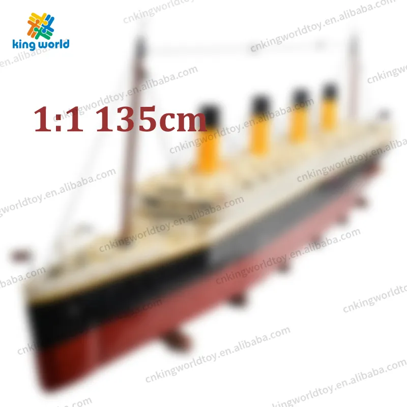 9090pcs 10294 135cm 1/1 lớn tàu du lịch tàu hơi nước mô hình moc khối xây dựng gạch đồ chơi Thuyền Titanic Đồ chơi khối xây dựng bộ