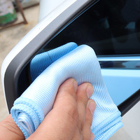 Chiffon de nettoyage en microfibre sans peluches effet écaille de poisson pour vitres, sans traces, serviette de polissage magique nano pour fenêtres et miroirs