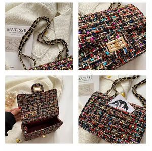 Sac à bandoulière unique en cuir PU tressé pour femme, nouvelle collection 2026, sac à rabat en cuir tendance pour femme - Product Image 2