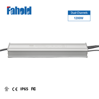 Alimentation LED étanche non isolée à entrée CA 200-480V, contrôle indépendant double canal, gradation, indice de protection IP65 pour éclairage public