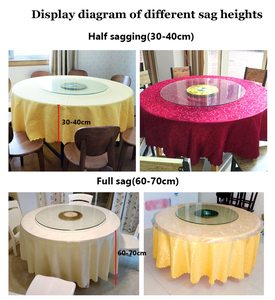 Trắng Damask Khăn trải bàn với mô hình ư<span class=keywords><strong>a</strong></span> thích đám cưới kháng Polyester bảng vải - Product Image 3