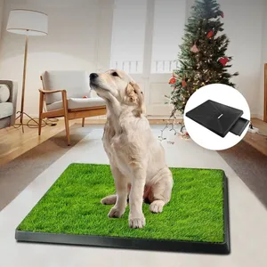 Pet WC Dog Litter Box Pad Potty 3 Camada Dog Training Bandeja De Malha De Grama Sintética Indoor Outdoor Use Dog WC - Product Image 4