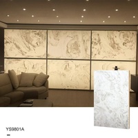 Plaque acrylique translucide marbrée, panneau en onyx artificiel pour comptoir de bar LED personnalisé