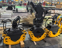 Grue de chargement de bois de 1T avec grappin à bois, ouverture de mâchoire maximale de 1500 mm, capacité de 5 à 10 tonnes, garantie d'un an, inspection vidéo, moteur