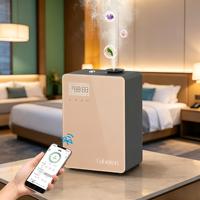 Diffuseur de parfum électrique professionnel sans eau en plastique 101-200ml, de table, avec application WiFi pour bureau et hall d'hôtel