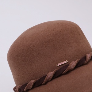 Japanese Minimalist Wool Bucket <strong>Hat</strong> Women Contrast Webbing Fisherman Face Slimming Elegant Designer Autumn <strong>Winter</strong> - Product Image 4