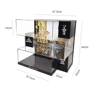 Nhà máy hình dạng độc đáo <span class=keywords><strong>Acrylic</strong></span> Hộp hiển thị cho các cửa hàng bán buôn và bán lẻ tùy chỉnh ba lớp <span class=keywords><strong>Acrylic</strong></span> hiển thị không thường xuyên giá - Product Image 2