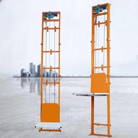 Plataforma Elevadora Eléctrica de Carga de 2-12m, Elevador de Mercancías para Construcción, Elevador de Carga Conveniente