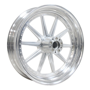 Para el Modelo 18 de <span class=keywords><strong>Harley</strong></span>, Instalación de Neumáticos Traseros Anchos, Ruedas Delanteras de Gran Ancho de 18*4.5 Pulgadas con Ruedas de Aluminio Forjado de 35 mm - Product Image 3