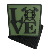 K9 Patch PVC Logo personnalisé Patch en caoutchouc souple pour vêtements avec cerceau et boucle
