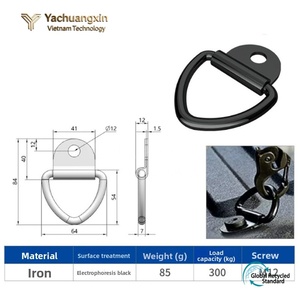 Yachuangxin Flat Iron Connector <b>Bracket</b> <b>Black</b> Matte Finish 90 Degree Home Installation Hardware - Product Image 2