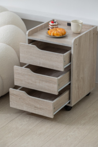 Mesita de Noche Moderna de Alta Calidad con Cajones para Dormitorio - Product Image 4