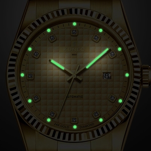 Reloj Mecánico de Lujo Personalizado para Hombre, Estilo Dorado, Acero Inoxidable 316L, Movimiento Miyota, 5ATM, 40MM, Relojes Automáticos Clásicos - Product Image 4