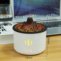 Volcan Flamme Aroma Diffuseur Lumière LED Flamme Effet Cool Brume Humidificateur Diffuseur D'huiles Essentielles pour La Maison Chambre Bureau