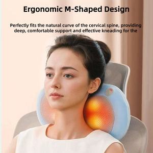 Coussin <span class=keywords><strong>de</strong></span> massage portable multifonctionnel avec compresse chaude, pétrissage, 8 têtes bidirectionnelles pour la relaxation musculaire <span class=keywords><strong>de</strong></span> tout le corps - Product Image 2