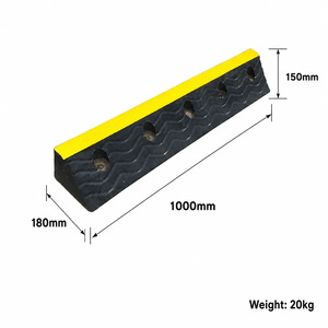 Bloque <span class=keywords><strong>de</strong></span> goma para estacionamiento <span class=keywords><strong>de</strong></span> 1000 mm, tope <span class=keywords><strong>de</strong></span> rueda <span class=keywords><strong>de</strong></span> 20 kg con 5 anclajes, agarre ondulado reflectante, para camiones y <span class=keywords><strong>autobuses</strong></span>, ecológico, <span class=keywords><strong>de</strong></span> una pieza, MOQ - Product Image 1