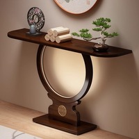 Nouvelle table console élégante en bois massif de style chinois pour porte d'entrée de salon ou d'hôtel