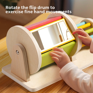 <span class=keywords><strong>Juguetes</strong></span> Montessori para Bebés, Kit de Juego Montessori, Tambor Giratorio con Espejo para Bebés de 6 a 12 Meses, Bebés de <span class=keywords><strong>1</strong></span> <span class=keywords><strong>Año</strong></span>, Niños Pequeños - Product Image 3