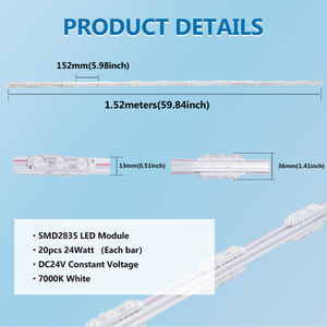 Tira de Luz LED Blanca Fría 7000K Impermeable IP68 Preensamblada con Aluminio con Certificación CE UL Rohs - Product Image 4