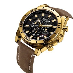 Relojes MEGIR 2094 de Primera Marca, Reloj de Pulsera para Hombre al por Mayor en Línea, Reloj Deportivo Cronógrafo de Cuero Vintage para Hombre - Product Image 2