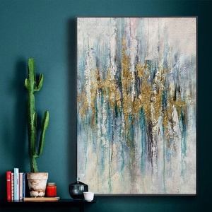 Cadeau promotionnel Usine En Gros Nouvelle Conception Cadre Mur Décor Abstrait Toile Peinture Illustration Offre Spéciale - Product Image 5