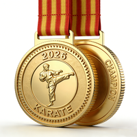 Médailles de sport personnalisées en métal avec logo du fabricant pour le judo, le karaté, la boxe, le taekwondo