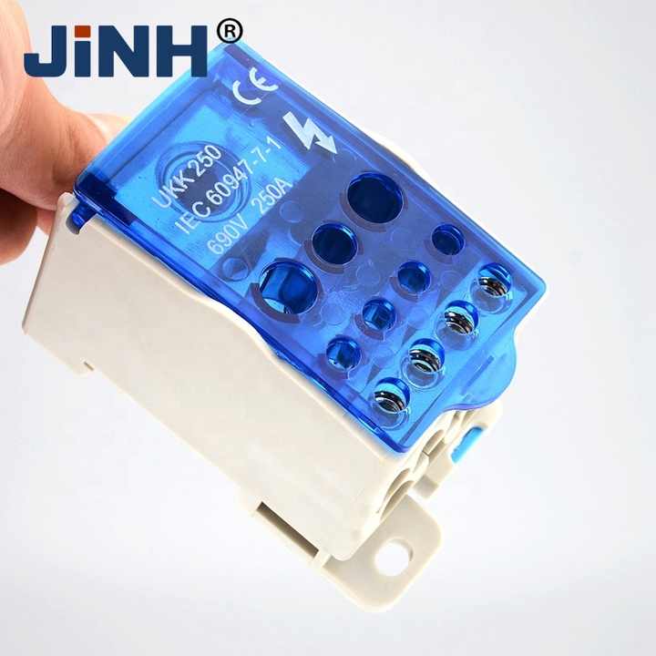 Scatola Di Distribuzione UKK-250A - Guida DIN Per Morsettiere Con Copertura Trasparente - Foto 2