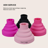 Sèche-cheveux en silicone pliable professionnel personnalisé Diffuseur multi-usages Outil de coiffure pour cheveux bouclés